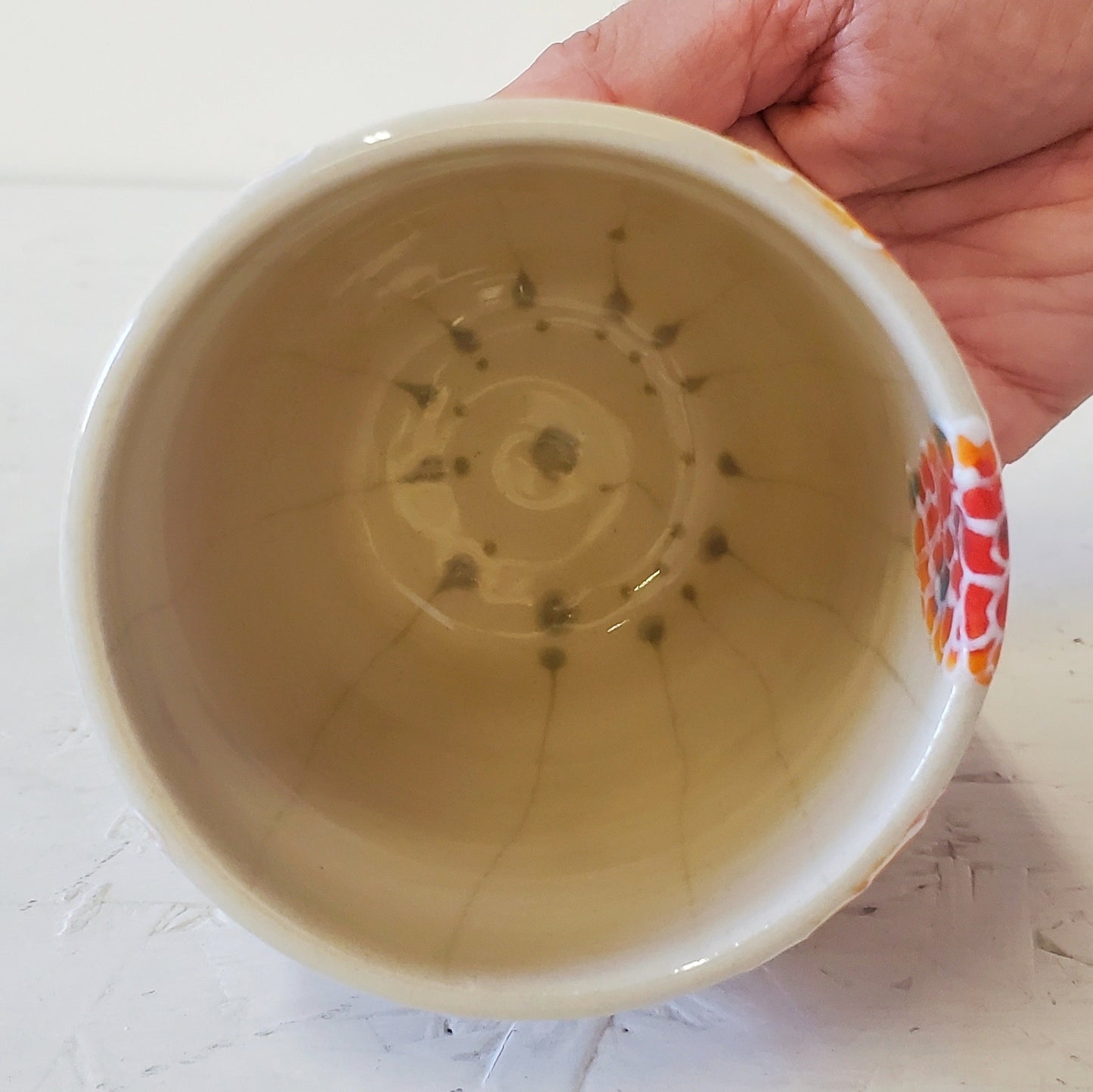 Floral Daisy Cup - Stained Glass Daisies