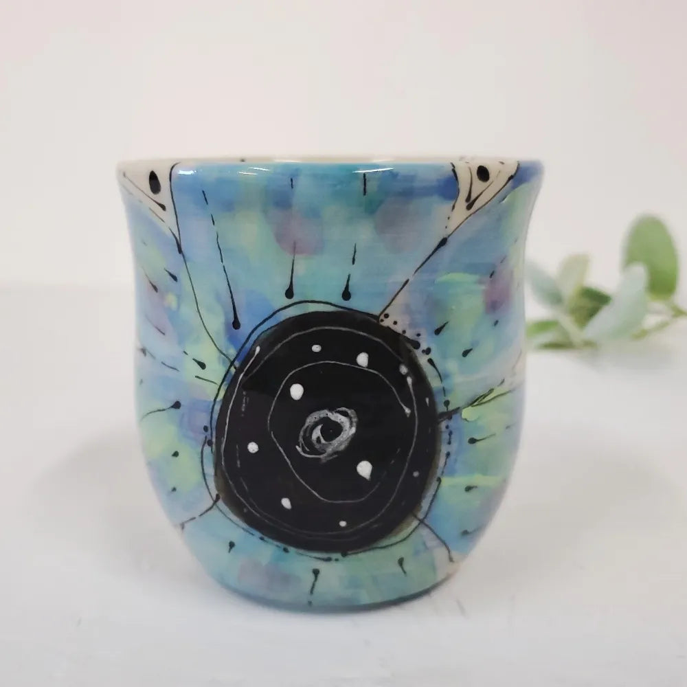 Floral Cup Big Blue Daisy - Cup