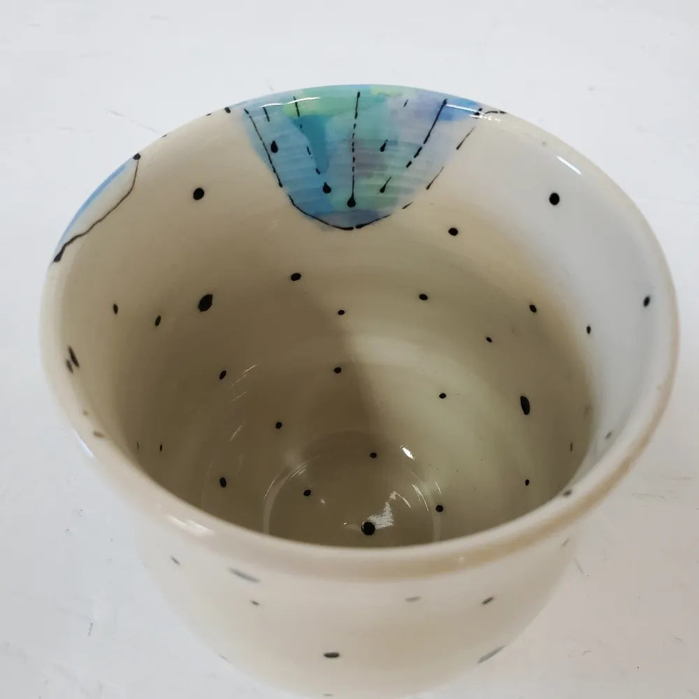 Floral Cup Big Blue Daisy - Cup