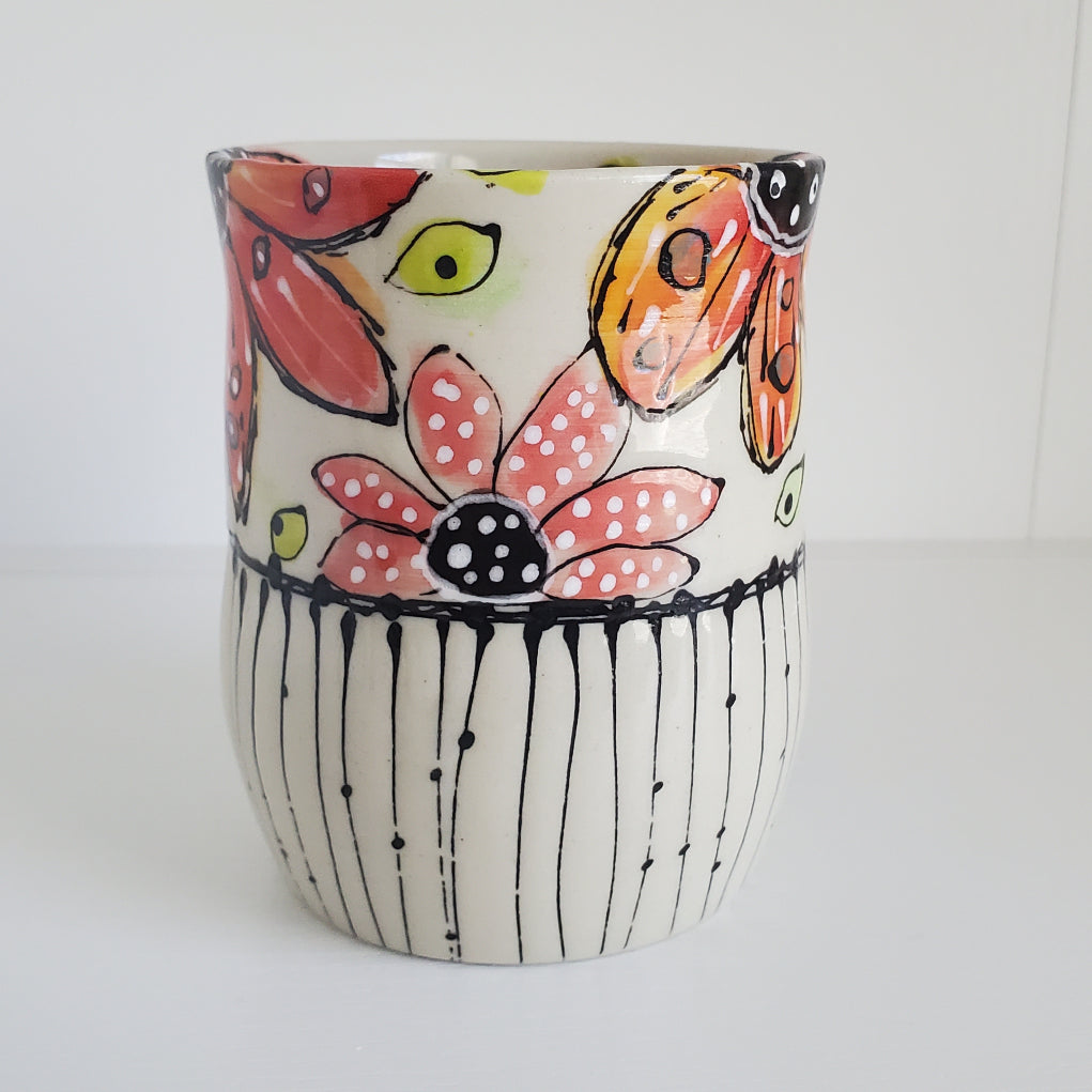 Everyday JOY - Colorful Cup | Wildflowers Gather - Red & Pink
