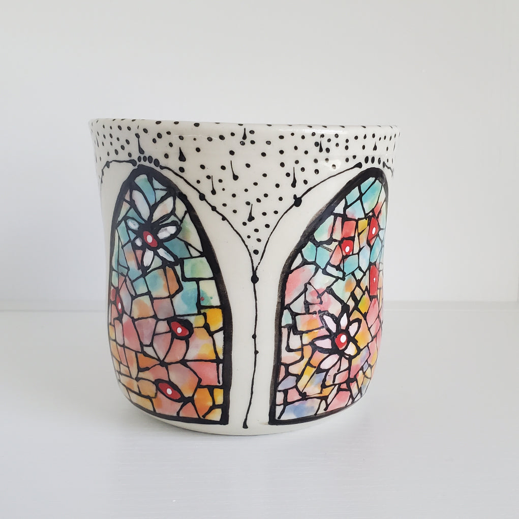Everyday JOY - Colorful Cup | Cathedral Windows - Sanctuary