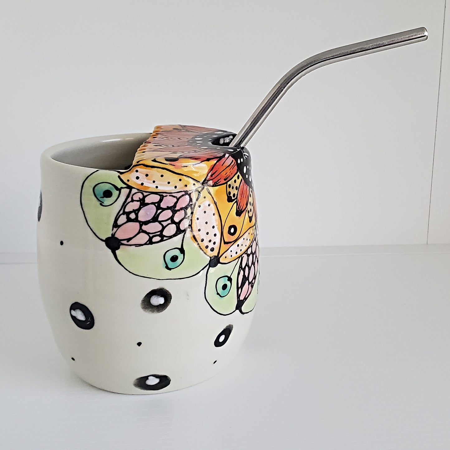 Everyday JOY - Sippy | Travel Cup | Red & Orange Summer Bloom
