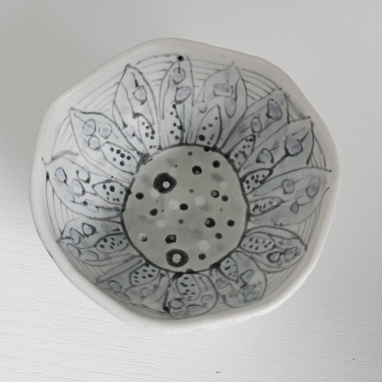 Handmade Ceramic Ring Dish - Soft White Satin Glaze - Studio 2nds