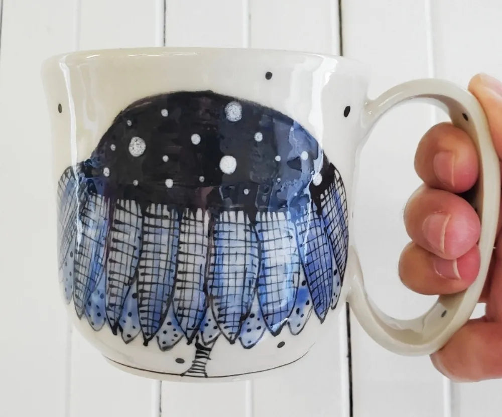 Blue/Purple Coneflower Mug – Strength and Grace in Bloom