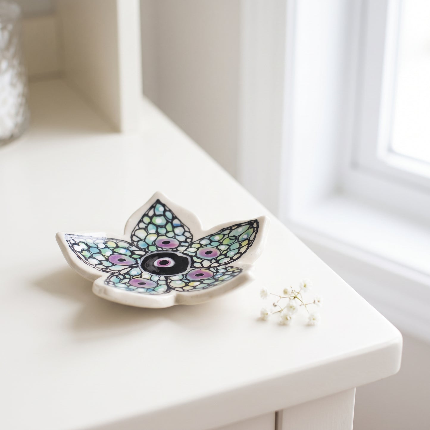 Studio photo of Everyday JOY - Ring Dishes | Aqua Mosaic in lifestyle
