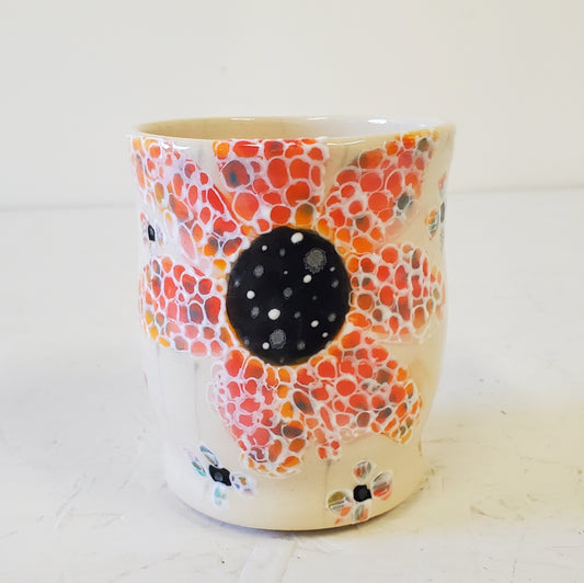 Stained Glass Daisy Cup – A Radiant Glow of Joy