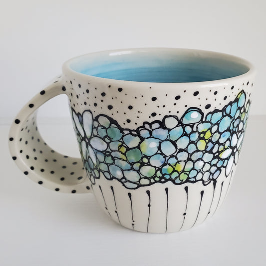 Everyday JOY - Colorful Mug | Bubble Bloom in Blue