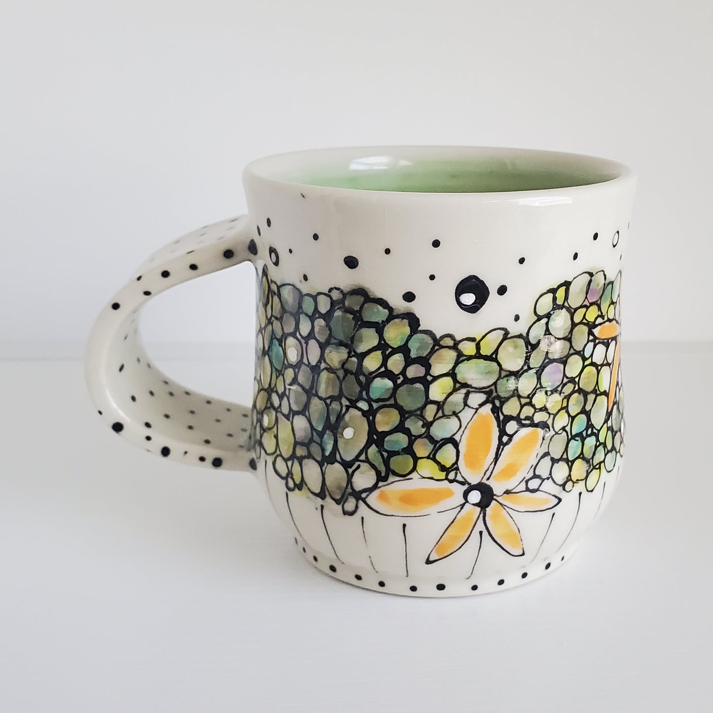 Everyday JOY - Colorful Mug | Bubble Bloom Green & Gold