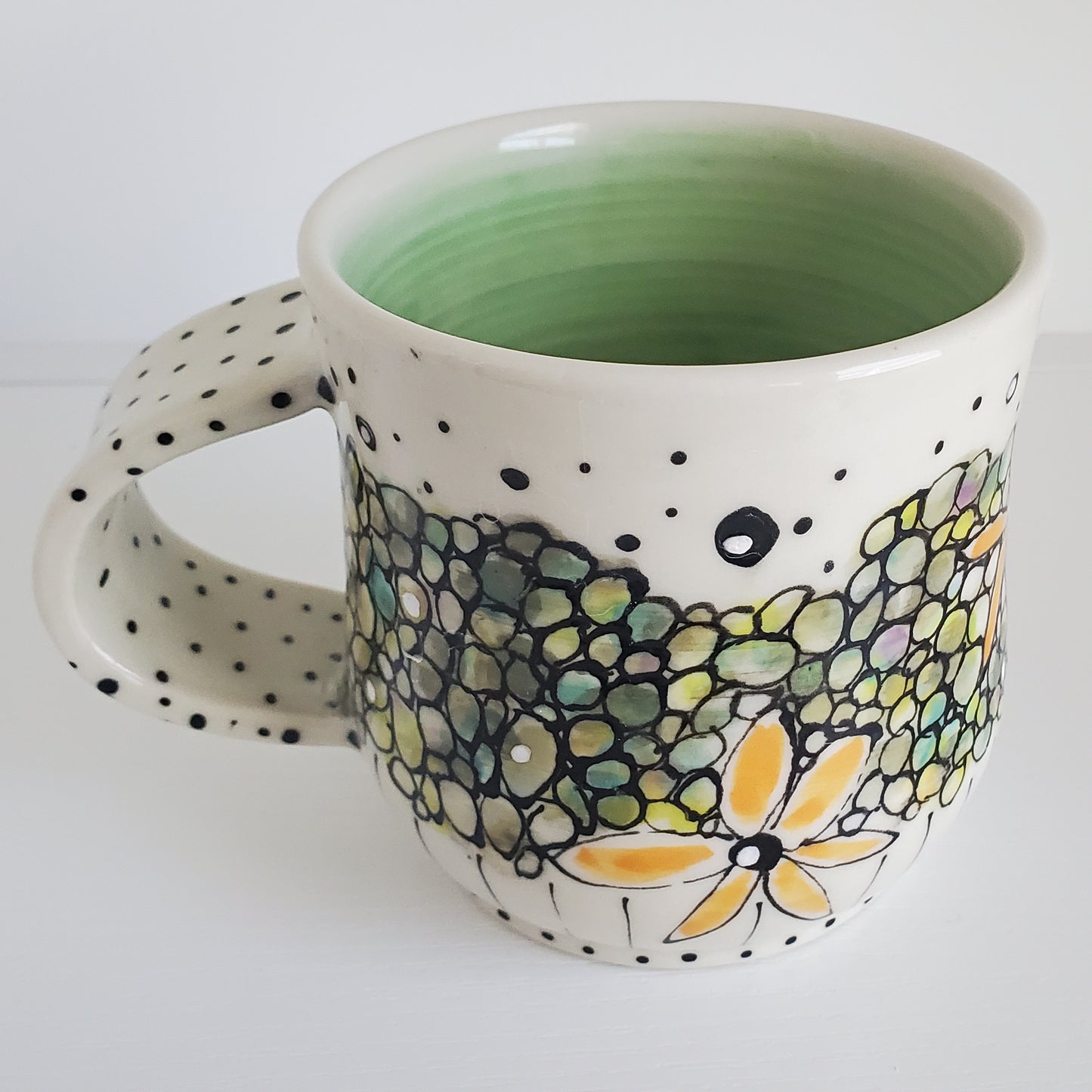 Everyday JOY - Colorful Mug | Bubble Bloom Green & Gold