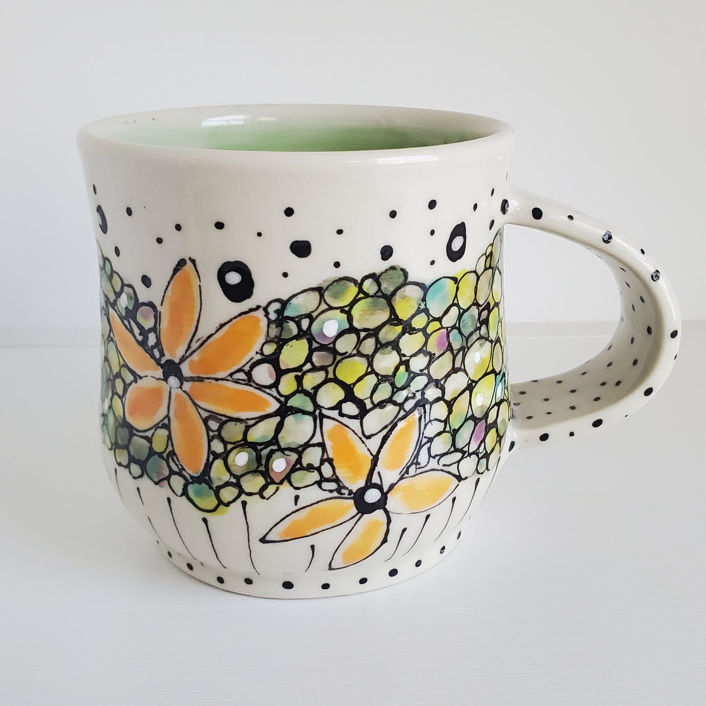 Everyday JOY - Colorful Mug | Bubble Bloom Green & Gold
