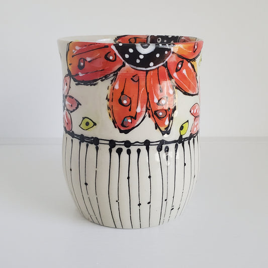 Everyday JOY - Colorful Cup | Wildflowers Gather - Red & Pink