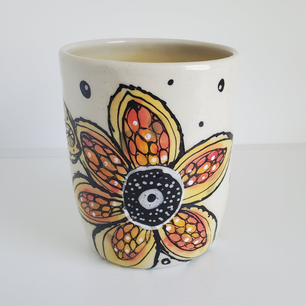 Everyday JOY - Colorful Cup | Sunshine Yellow Blooms