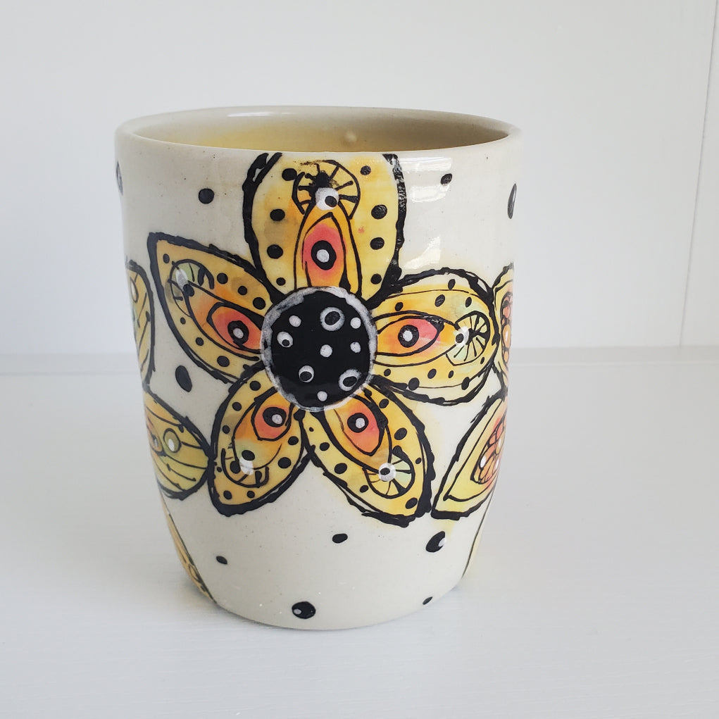 Everyday JOY - Colorful Cup | Sunshine Yellow Blooms