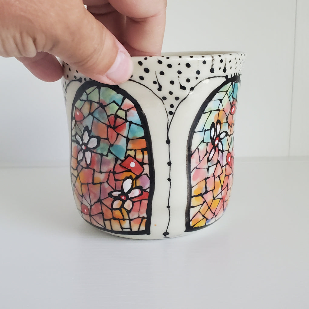 Everyday JOY - Colorful Cup | Cathedral Windows - Sanctuary