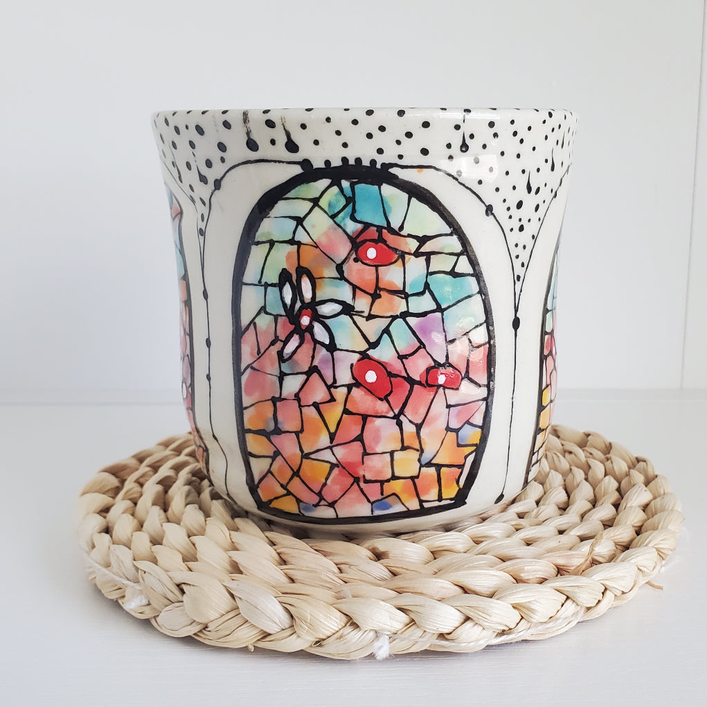 Everyday JOY - Colorful Cup | Cathedral Windows - Sanctuary