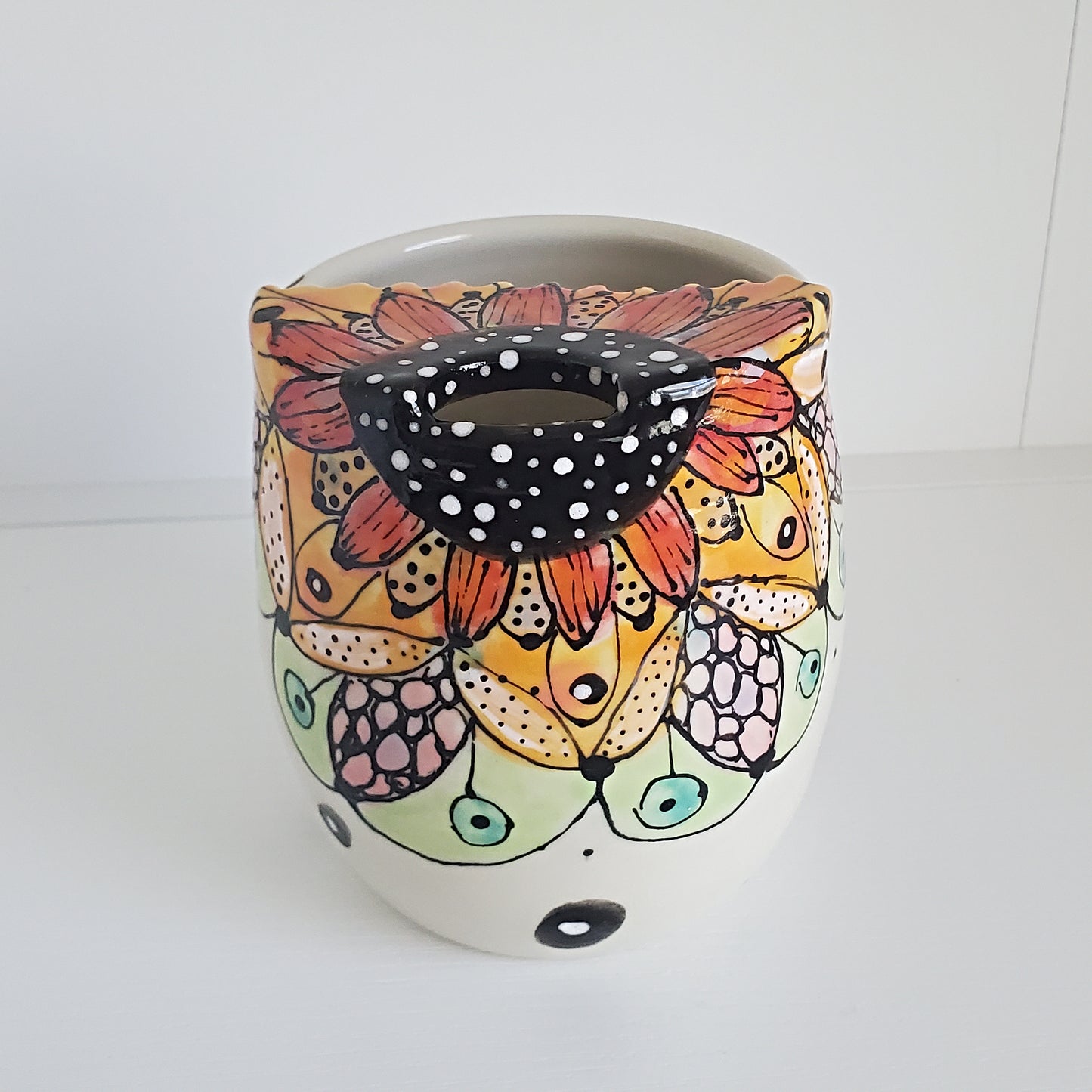 Everyday JOY - Sippy | Travel Cup | Red & Orange Summer Bloom