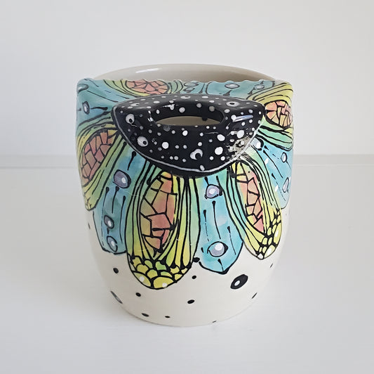 Everyday JOY - Sippy | Travel Cup | Pink & Blue & Green Bloom