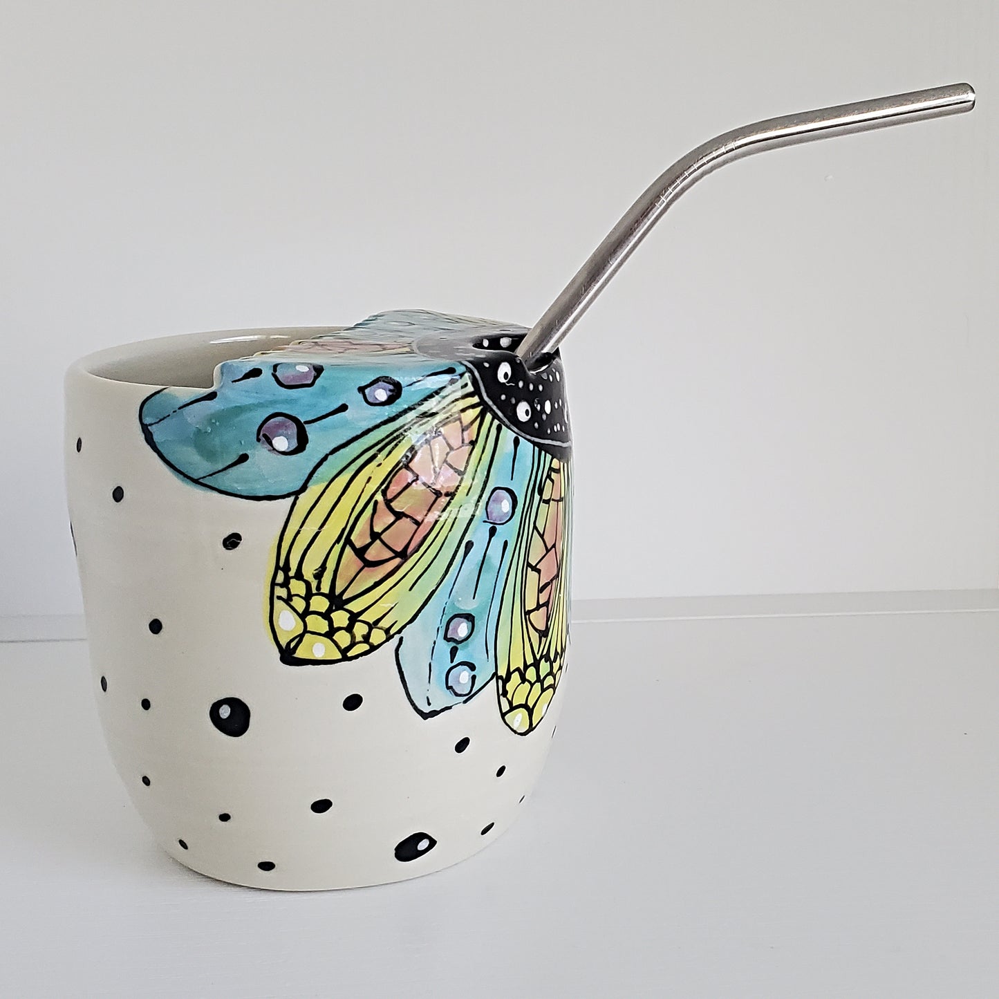 Everyday JOY - Sippy | Travel Cup | Pink & Blue & Green Bloom