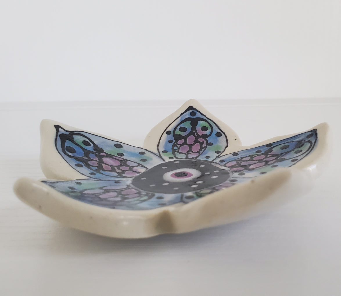 Everyday JOY - Ring Dishes | Blue & Purple Bloom