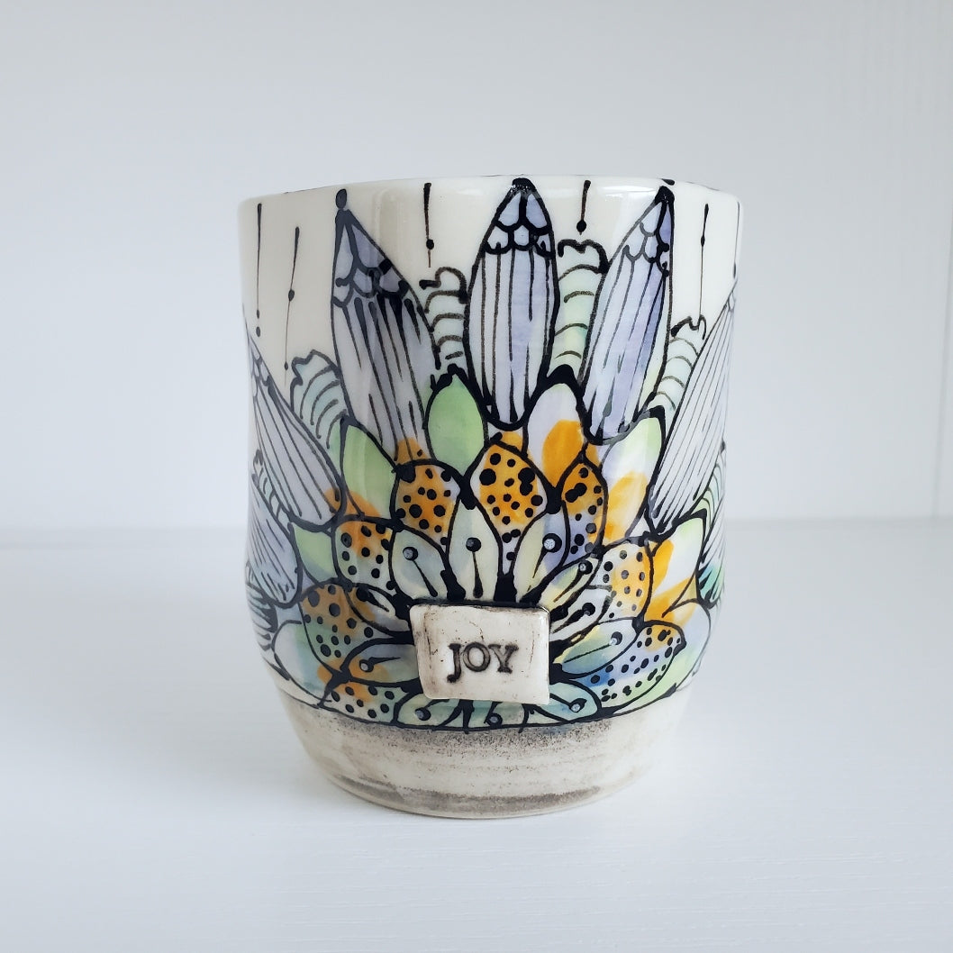 Cup of Joy - Periwinkle Plumes | Making With Meaning Collection