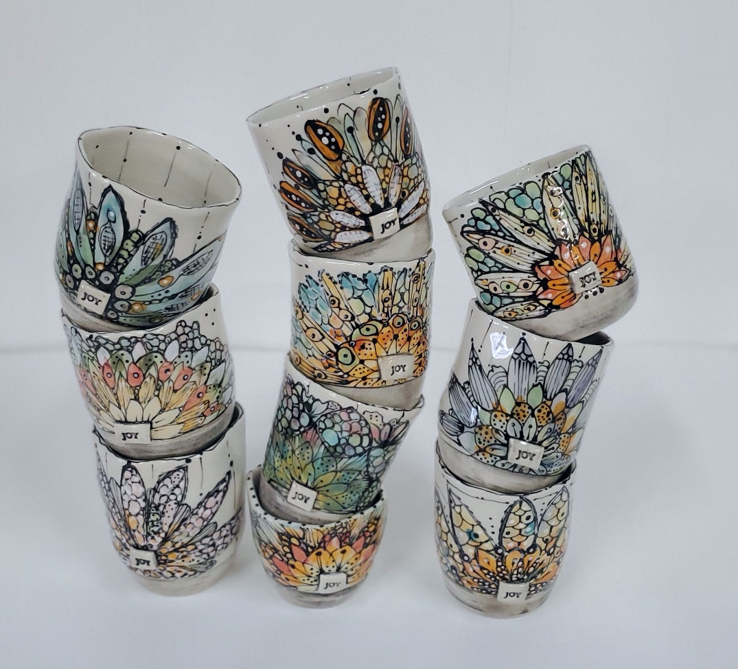 Cup of Joy - Periwinkle Plumes | Making With Meaning Collection