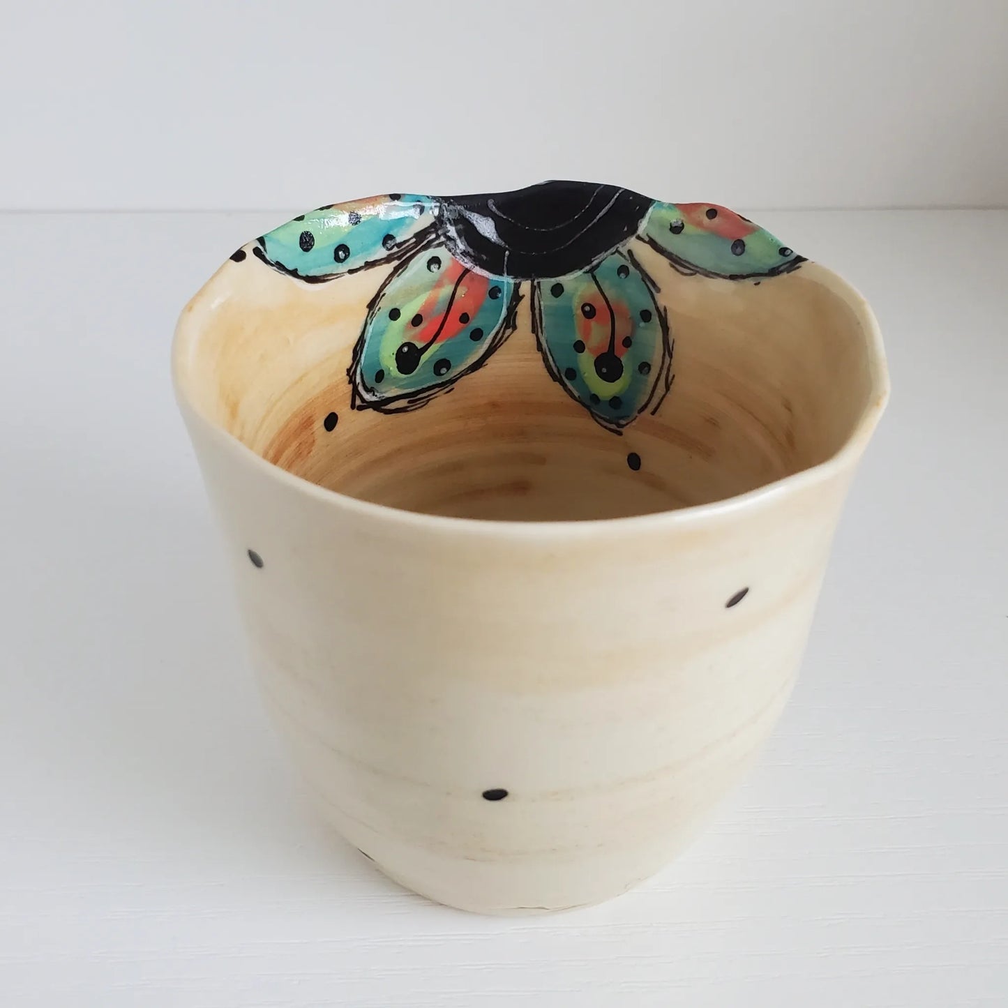 Lil' Mustard SEED of Faith - Blue Green Flower Cup