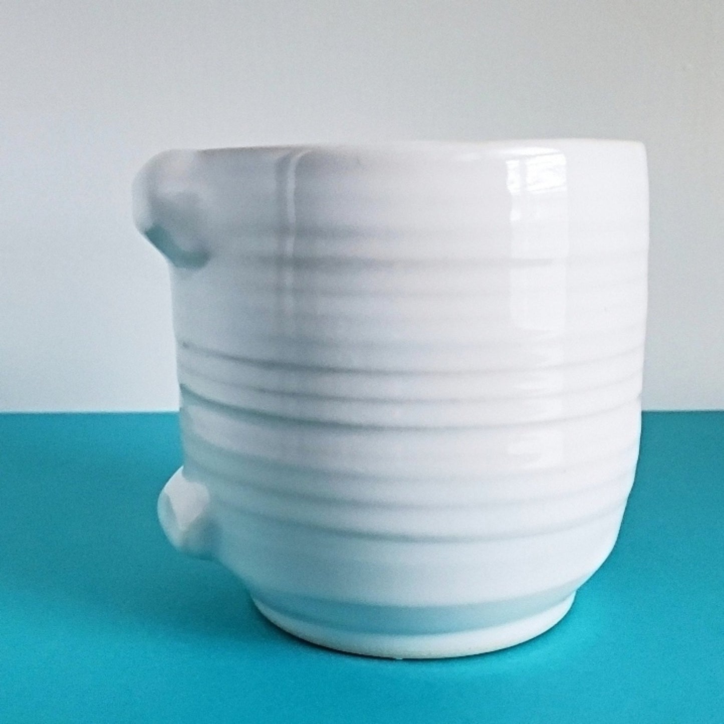 Handmade Stoneware Cup - Sculptural Handleless Design - Studio 2nds