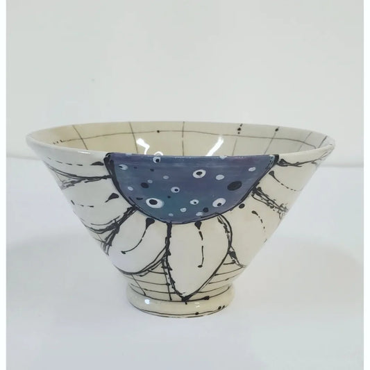 Daisy Rim Bowl - Joy & Calm Blue