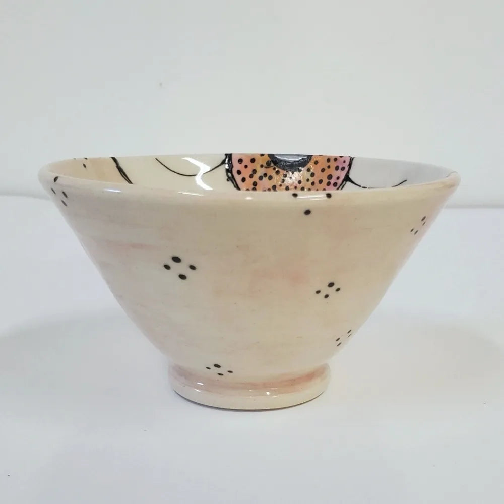 Daisy Rim Bowl - Precious Pink