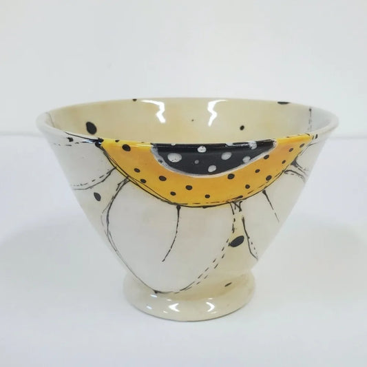 Daisy Rim Bowl -  Joy & Positivity Yellow