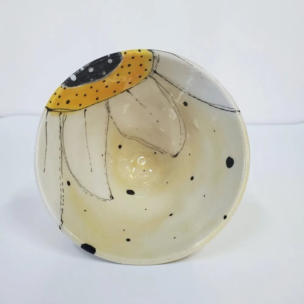 Daisy Rim Bowl -  Joy & Positivity Yellow