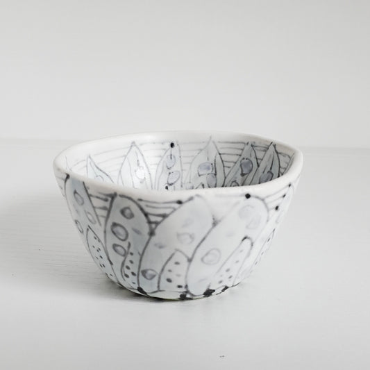 Handmade Ceramic Ring Dish - Soft White Satin Glaze - Studio 2nds