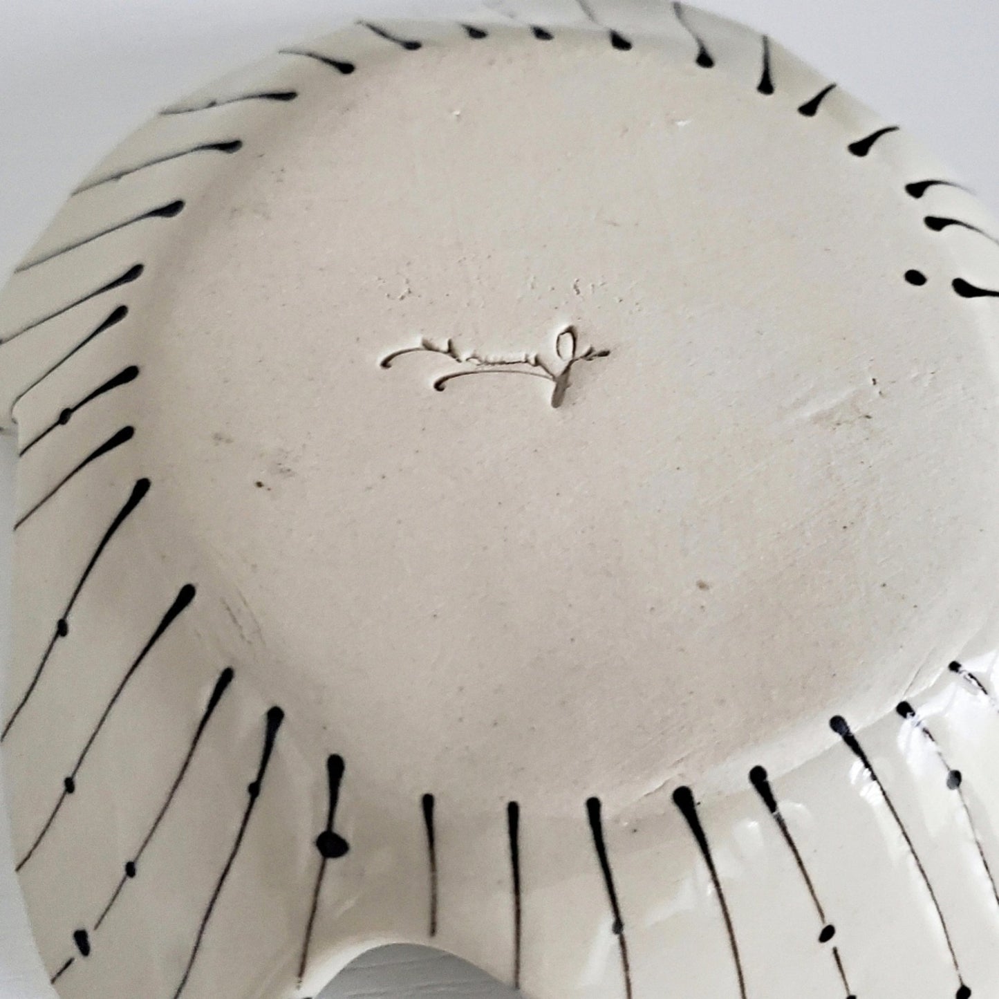 Handmade Cup & Saucer Set - Stainglass Mosaic Design Orange & Peach