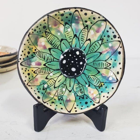 Blooming Floral Dish - Green